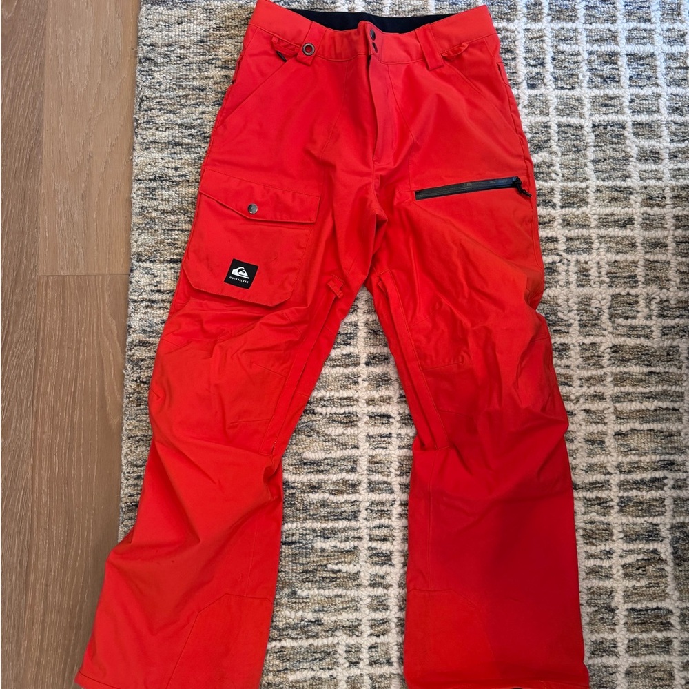Quicksilver Red Ski Snowboard Pants